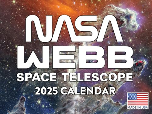 Weltraumkalender 2025 NASA James Webb Teleskop Universum Wissenschaft Astronomie Monatlicher Wandkalender 12 Monate