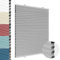Allesin Wabenplissee ohne Bohren Verdunklung Thermo Doppelplissee Klemmfix Zweifarbig Hellgrau-weiß 90x130 cm (BxH) 100% Blickdicht, Sonnenschutz & Schallschutz Plisseerollo für Fenster & Tür