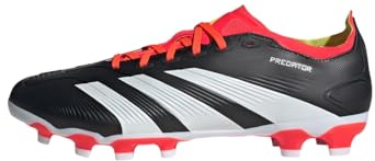 adidas Unisex Kinder Predator League Firm Ground Football Boots, Core Black / Cloud White / Solar Red, 31 EU