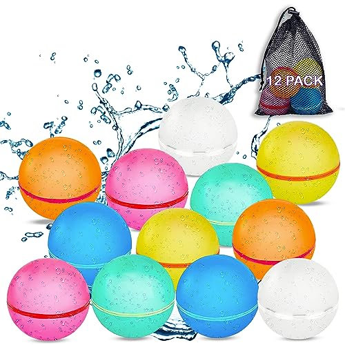 Wiederverwendbare Wasserballons, wiederaufladbare magnetische Schnellfüll-Wasserballons für Kinder und Erwachsene, Sommer-Spielplatz, Pool, Strand und Wasserpartys.