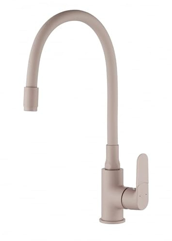 KOLMAN Wasserhahn Küche Spültischarmatur Beige JOGA PLUS Küchenmischer flexiblen Auslauf
