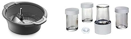 Kenwood Sieb und Passieraufsatz KAT20.000GY & Kräuter- und Gewürzmühle AT320, Zubehör für Kenwood Küchenmaschinen