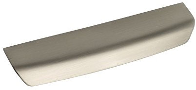 Furnipart Griffleiste chrom glänzend LA160mm - moderner Möbelgriff Breite 192mm, Zinkdruckguss Edelstahl-Effekt