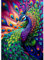 DAERLE 5D Diamond Painting Bunter Pfau, Diamant Painting Bilder Tier, Diamond Art Erwachsene Full DIY Diamant Kunst Malerei Stickerei Set Kreuzstich für Home Wand Dekor 30x40cm