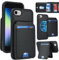 Zouzt for iPhone SE 2022/2020 / iPhone 8/7 4.7 Inch Detachable 2 in 1 Wallet Case with Card Holder for Magsafe, Magnetic PU Leather Flip Credit Slot Protective Phone Cover Women Men - Black