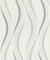 Rasch Wallpaper 476514 - Light Non-Woven Wallpaper with Wave Pattern in Light Grey and Grey - 10.05 m x 0.53 m (L x W)