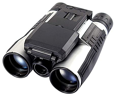UsmAsk Teleskop 12X32 Zoom Digitale Fernglas-Teleskopkamera 5MP CMOS-Sensor 2,0'' TFT Full HD 1080P DVR Foto-Videoaufzeichnung USB-Fernglas