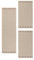 Carpetsale24 Bettumrandung Schlafzimmer 3 teilig Skandinavischer Teppich Beige Bettvorleger Schlafzimmer Bettset: 2 St. 80x150 cm | 1 St. 80x250 cm - Boho Stil Teppich Hoch-Tief Effekt Läufer Set