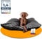 Hundematte [rutschfest & wasserdicht] - Superweich gepolstertes Hundekissen für deinen Vierbeiner - Liegematte, Hundebett für grosse bis kleine Hunde, Bezug waschbar & haarresistent | 120x110x14 cm