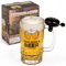 MIJOMA Bierglas mit Klingel Ring for a Beer - Lustiges Glas mit Fahrradklingel am Henkel für Biergenießer, 500ml