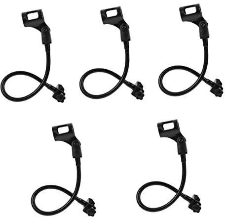 4 pièces pied de micro pince pour pied de micro pince pour pied de micro support de microphone col de cygne support de caméra support de bureau pinces de microphone universelles support de microphon