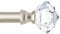 Gardinenstange 80 bis 148 cm, HOTOZON 19mm Ausziehbare Vorhangstange für Wohnzimmer, Esszimmer, Küche und Arbeitszimmer, Diamantfoemige Endstücke, Champagner Gold