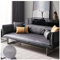 HonunGron Leder Sofabezug 1 2 3 4 Sitzer, rutschfest Sofa Überwurf, Universelle Wasserdicht L Form Sofa Abdeckung, Sofaüberwurf Sofaschoner für Hunde, Katzen, Haustiere (Schwarz,70x150cm)