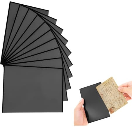 IXTIX Magnet Bilderrahmen für den Kühlschrank 10 STK, mini Bilderrahmen Magnete für Kleine Fotos - Erinnerungen und Glückliche Momente Einfrieren (Schwarz, 15 * 10 cm)
