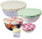 Raheem 5 PCS Reusable Food Covers Bowl Covers for Bread Proofing Cover Fruit Vegetable Meat Preservation Fresh Keeping Cover Elasticated for Keeping Food Fresh