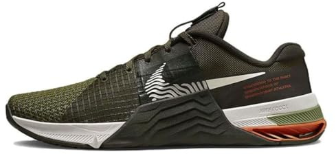 NIKE Metcon 8 Herren Sneaker Gym Fitness Workout Schuhe, Cargo Khaki Light Bone, 42 EU