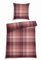 Schiesser Bettwäscheset Spike | Feinbiber | 2-teilig | 100% Baumwolle | 155x220cm + 80x80cm | kariert | Rot