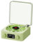 Xbsduih Retro Alarm Clock Turntable Audio Bluetooth Wireless Speaker High Quality Small Portable Subwoofer Easy Installation Easy to Use Green