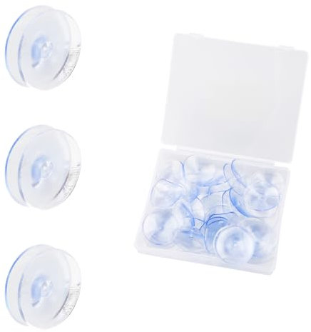 Tabanzhe Double Sided Suction Cups-20PCS 30 mm Clear PVC Sucker Pads Non-Slip Double Sided Suction Cup sETfor Glass Table Top Home Organization