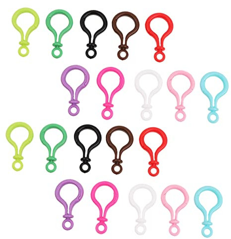 SHINEOFI Convenient Keychain Clip Lobster Clasp Color Light Bulb Keychain for Lanyard Random Color