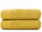 HIPERMANTA Pack 2 Toallas Ducha Grande 100x140 Toallas Rizo Americano. Alta Absorcion. Toallas Resistentes a la Decoloración. Color Mostaza