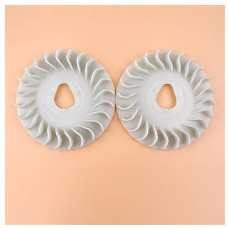 Ventilador de refrigeración del volante de inercia, lote de 2 unidades, apto for cortadoras de césped con generador de 5,5-6,5 hp y Honda GX160, GX200, GX110, GX120, GX140, GXV160, 168F, 19511-ZE1-000