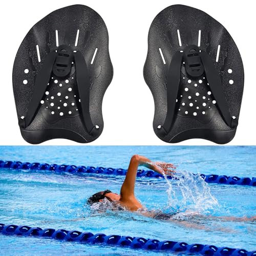 Pale Da Mano Da Nuoto, Pagaia Regolabile Per Nuoto, Pagaia Mano, Palette Per Allenamento Al , Per Il, Accessori Per l'Allenamento Per Adulti Unisex