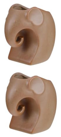 LIOOBO 2pièces Pot Céramique Élégant Éléphant pour Plantes Succulentes Contenant Décoratif Animal Cartoon