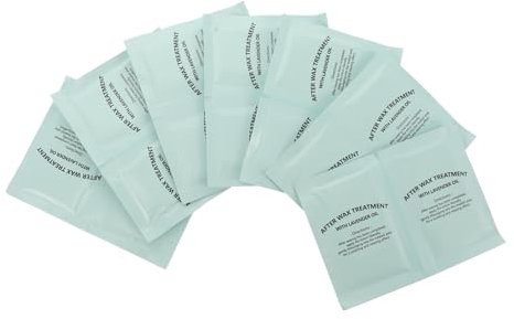 MOTHNUR 20 Pièces Lingettes Nettoyantes Post Épilation à Huile Nourrissante Élimine Résidus de Cire et Protection de Rapide Après Épilation