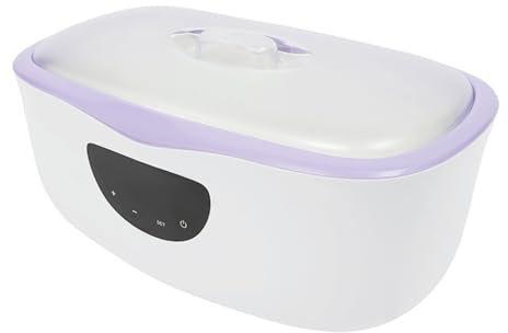 4000ml Paraffinwachs-Badmaschin mit LED-Touchscreen 230W,2 -modus Professionelles Paraffinbad für Hände und Füße Paraffinbadmaschine für Feuchtigkeit, Reha, Pflege (Lila, 4000 ml)
