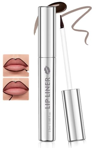 Prreal Peel Off Lip Stain, Waterproof Tattoo Peel Off Lip Liner,04 | Non-sticky Lips Liner Stain Long-lasting, Matte Finish Lipgloss Makeup, Cool cocoa