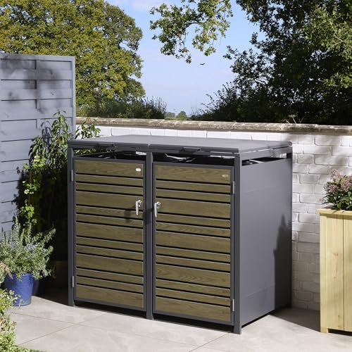 Rowlinson Chelsea Double Bin Store - Oak