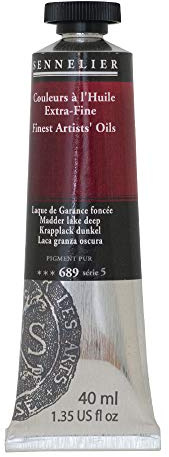 SENNELIER Artists' Extra Fine Oil, 40 ml Tube, Series 5, Madder Lake Deep, (10-130411-689)