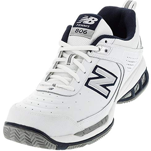 New Balance Men's 806 V1 Tennis Shoe, White, 8.5 XW US