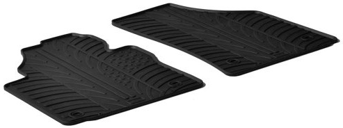 Gledring Satz Gummimatten kompatibel mit Volkswagen Caddy 2004-2015 & 2015-2020 (G Profil 2-teilig + Montage-clips) | kompatibel mit Volkswagen Caddy 2004-2015 & 2015-2020 (G-Profil 2-tlg. + Montageclips)