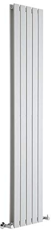 MILANO White Vertical Double Flat Panel Radiator 1780 x 350mm | Steel Construction. Generous Heat Output. Contemporary Style. Double Panel Design. Central Heating Operation.