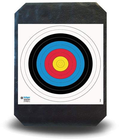 YATE Bogenschießen Zielscheibe Polimix Double 80cm x 60cm x 17cm bis 60 lbs (Pfund) Bogensport Bogenschießscheibe Bogenzielscheibe mit 2 Scheibenauflagen 40cmx40cm Indoor & Outdoor