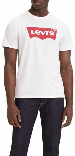Levi's Men's Graphic Set-In Neck T-Shirt, White, L