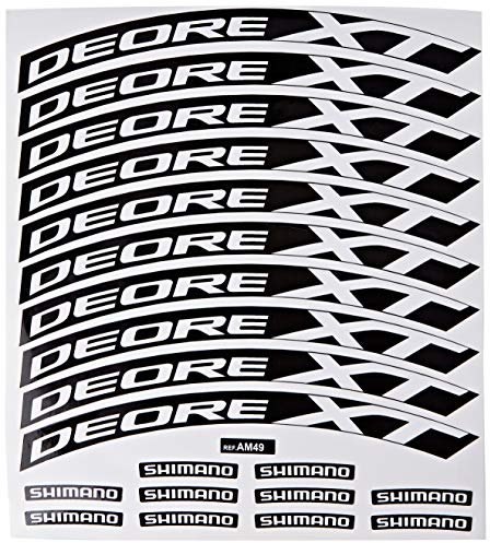 Ecoshirt, M5-RVEH-INKP Felgenaufkleber Rim Shimano Deore XT AM49 MTB Downhill, Weiß, 73,7 cm (29 Zoll)