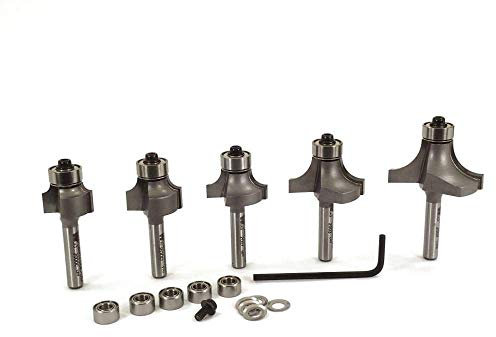 Whiteside Router Bits 502 Round Over and Beading Set with 1/4-Inch Shank