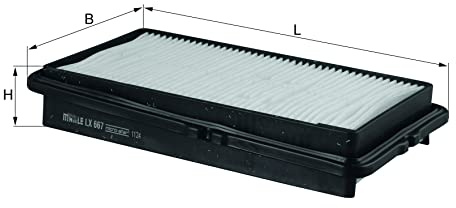 MAHLE LX 667 Luftfilter Filtereinsatz u.a. passend für HONDA ACCORD IV (CB)