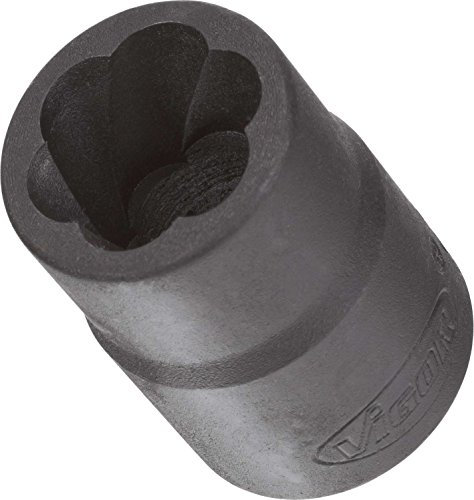 Vigor Innenvierkant Antrieb 12,5 = 1/2 Zoll Spiralnutenausdreher-Einsatz, Schlüsselweite: 21 mm, Gesamtlänge: 34 mm, 1 Stück, V3742