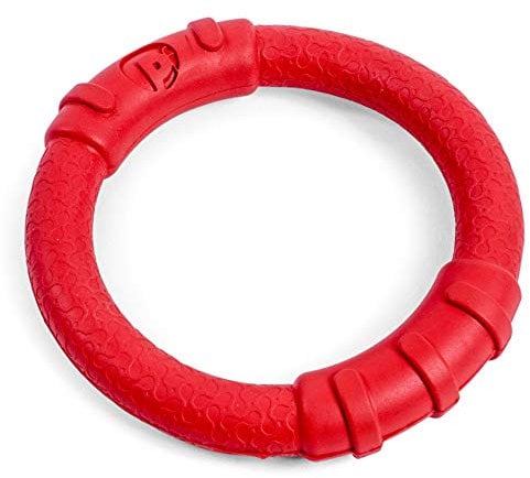 Petface Toyz Rubber Ring Dog Toy, Small, Red