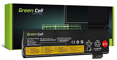 Green Cell® Extended Series 01AV424 Laptop Battery for Lenovo ThinkPad T470 T570 A475 P51S T25 6 Cells 4400 mAh 10.8 V Black