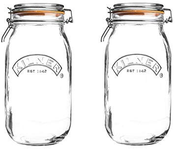 2 x 2L Round Clip Top Kilner J