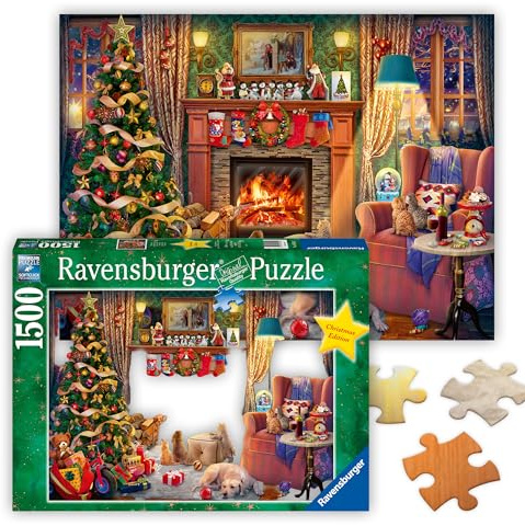 Ravensburger Puzzle 16558 - Heiligabend - 1500 Teile Puzzle für Erwachsene und Kinder ab 14 Jahren, Weihnachtspuzzle