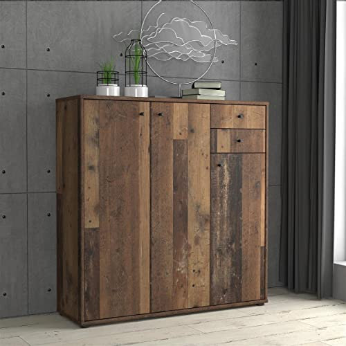 möbelando Kommode Beistellschrank Anrichte Standschrank Holzschrank Schrank Tembi I Old Wood Vintage