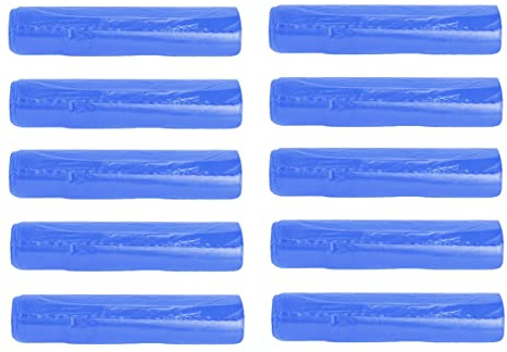 Shopperpack Sacchi per Raccolta Differenziata Rifiuti cm 70x110, confezioni da 100pz (10 rotoli da 10pz) - Sacchetti spazzatura 110 litri Azzurro semi-trasparente