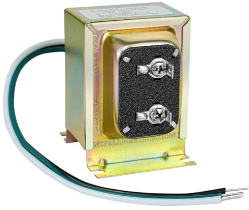 Giuneuow Transformador de Timbre de 24 V CA y 40 VA para Videoportero y Termostatos Ring Wired, Fuente de Alimentación para Timbre de Puerta Cableado.
