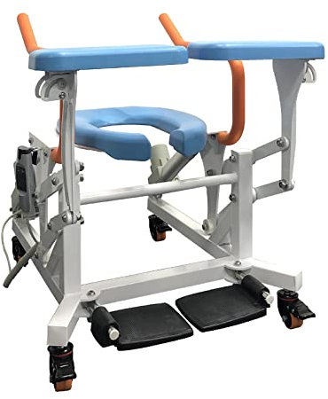 GUNEL Mobile Electric Toilet Seat Lift with Foot Pedal, Toilet Seat Raised Lifter Toilet Stand Up Aid for Elderly, Senior, Disabled, Handicap, Pregnant, Bariatric